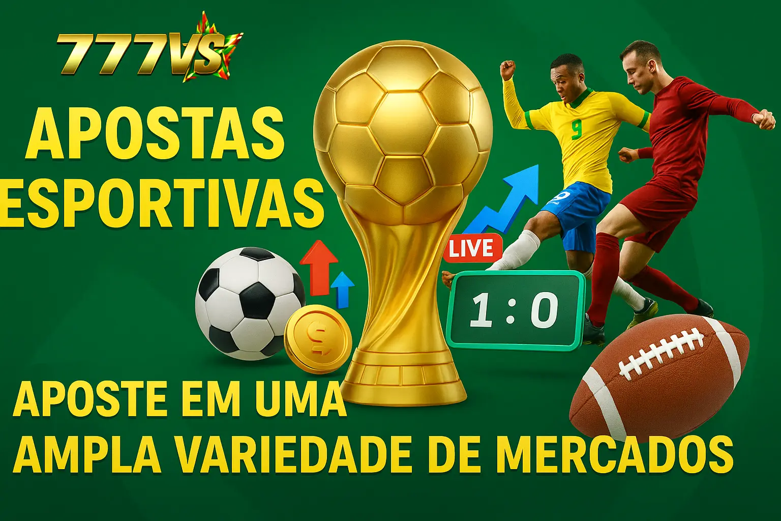 Aposte em apostas esportivas no cassino online 777VS