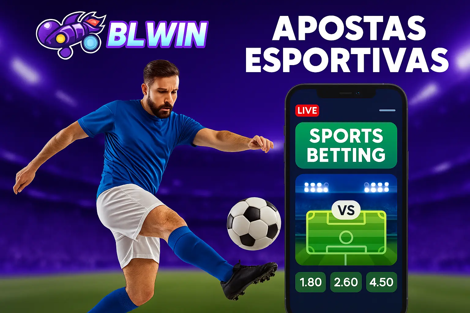 Apostas esportivas no cassino online BLWIN