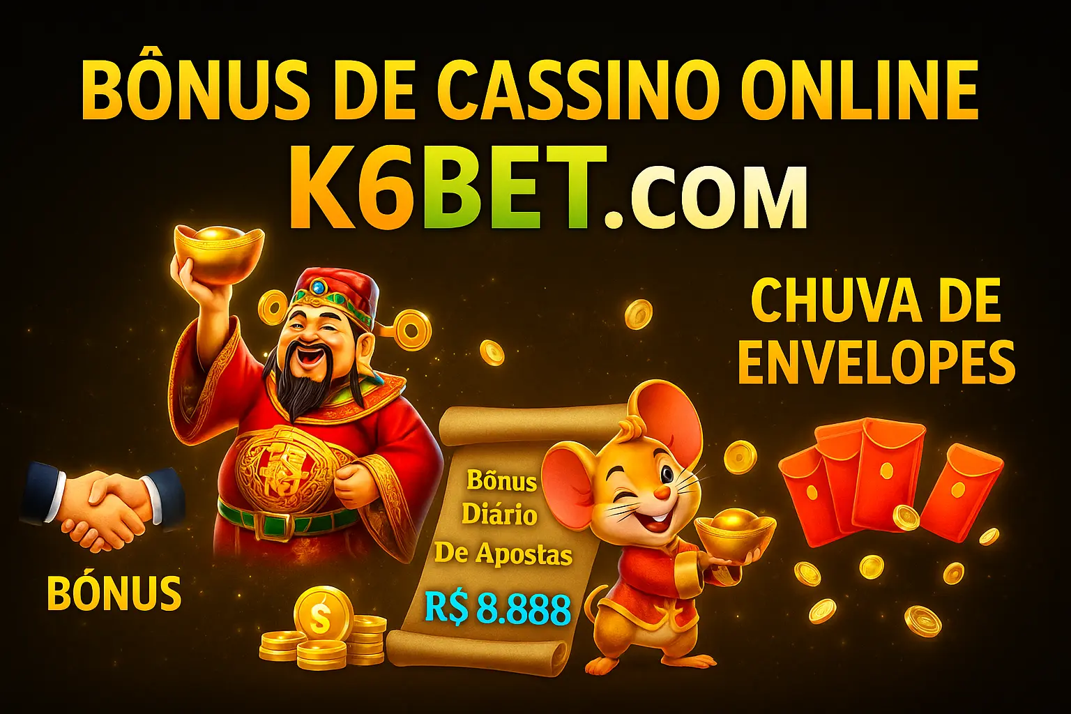 O bônus promocional K6BET.COM é uma ótima maneira de começar sua aventura